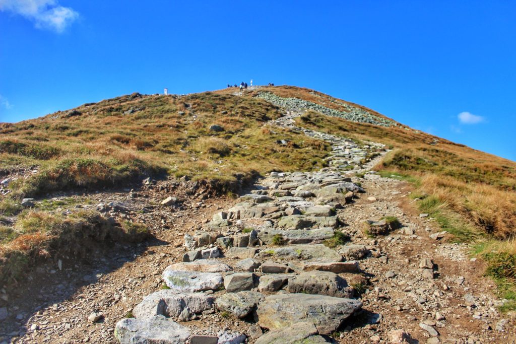 Kamienie schody, podejście pod szczyt Kopa Kondracka