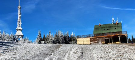 Skrzyczne zimą – szlak z Doliny Zimnika
