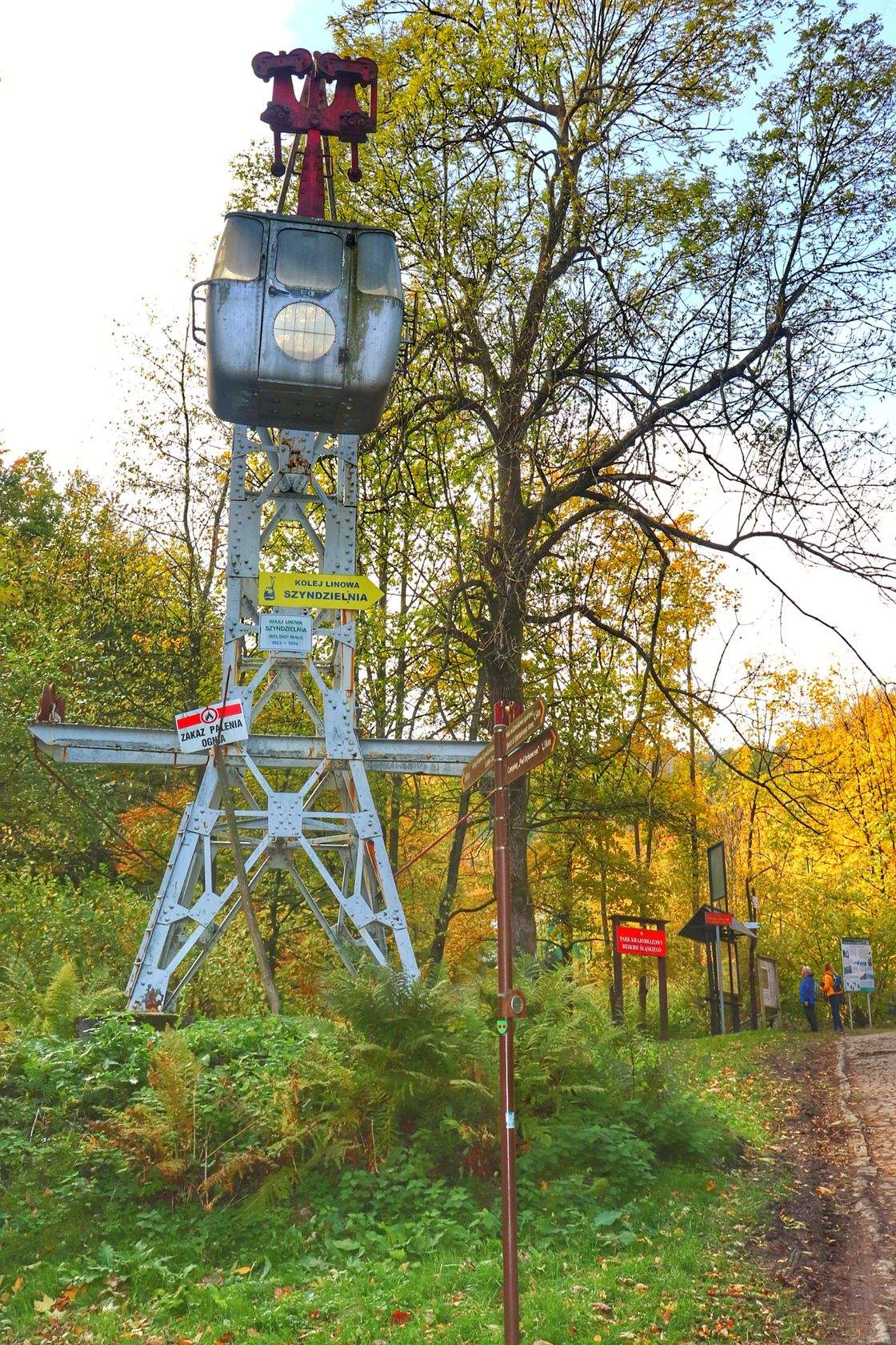 Stary wagonik - kolej linowa na Szyndzielnię