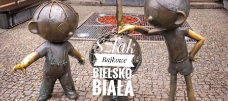 Szlak spacerowy Bajkowe Bielsko-Biała – Pomnik Reksia, Bolka i Lolka…