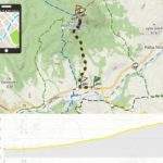 mapa, przebieg trasy Rabka Zaryte (szlak żółty) przez Perć Borkowskiego na Luboń Wielki