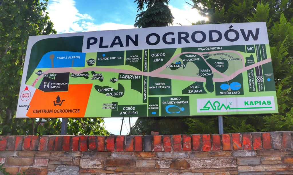 Plan Ogrodów Kapias w Goczałkowicach-Zdrój