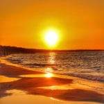 Zachód słońca nad Morzem Bałtyckim