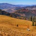 Widok rozciągający się w drodze na Wysoki Wierch w Pieninach