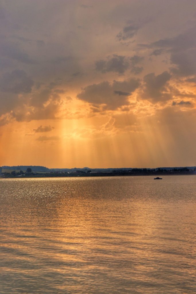 Jezioro Czorsztyńskie - zachód słońca