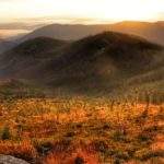 Beskidy o wschodzie słońca - widok z Malinowskiej Skały