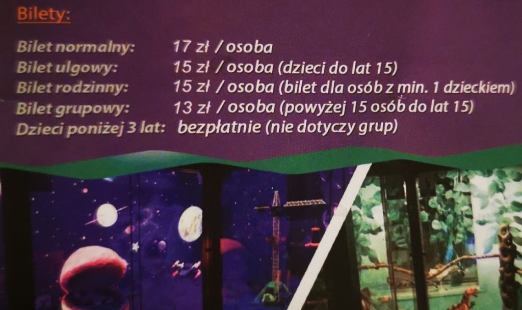 Miasto Myszy w Kołobrzegu cennik