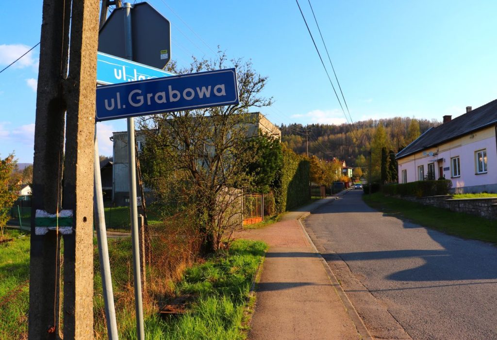 Ulica Grabowa w Goleszowie - szlak zielony