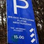 Znak - parking - teren prywatny - Wisła Jawornik