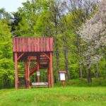 Drewnianej wieży widokowej Ścieszków Groń