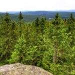 Szczyt Babiniec w Karkonoszach, skały, krajobraz górski