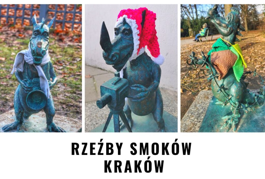 Rzeźby smoków - Kraków