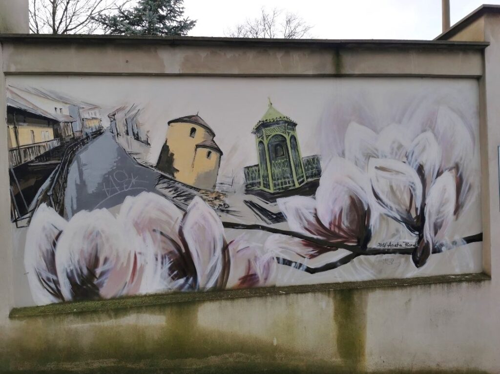 Mural w Cieszynie, ulica Feliksa Hajduka