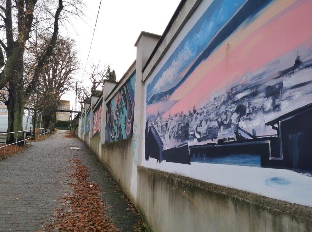 Murale w Cieszynie, ulica Feliksa Hajduka