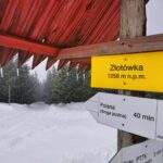 Żółta tablica - Złotówka, Karkonosze - szlak żółty