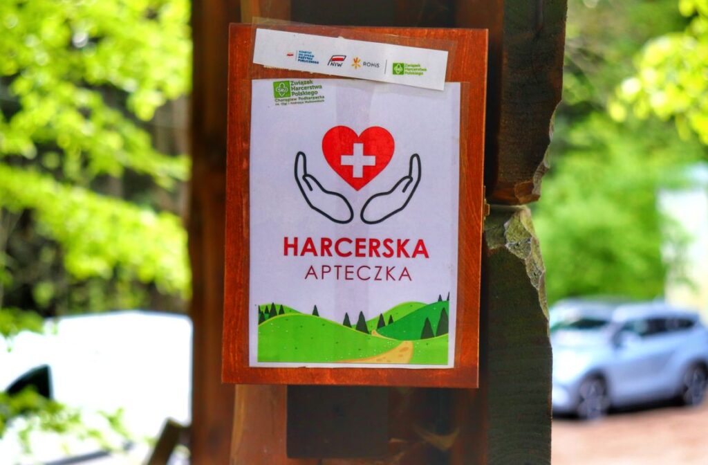 Harcerska apteczka na szlaku czarnym, Rezerwat przyrody Prządki