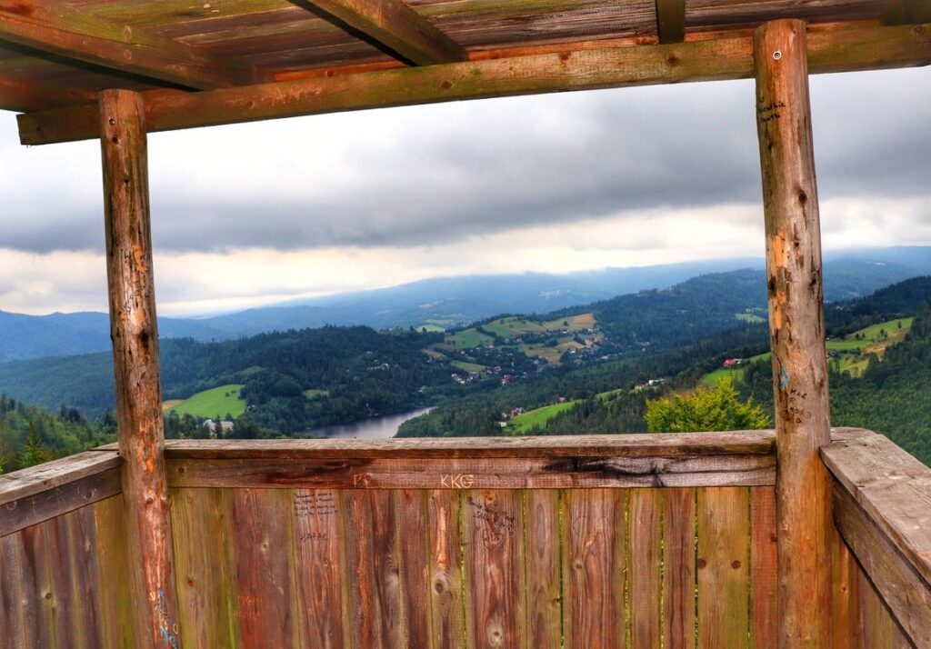 Szarcula, widok z wieży widokowej