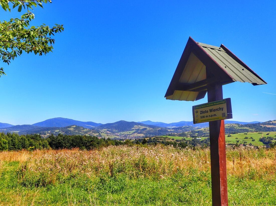 Złote Wierchy Beskid Wyspowy – szlak z Mszany Dolnej