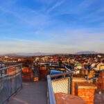 Widok z Wieży Piastowskiej w Cieszynie, jesień