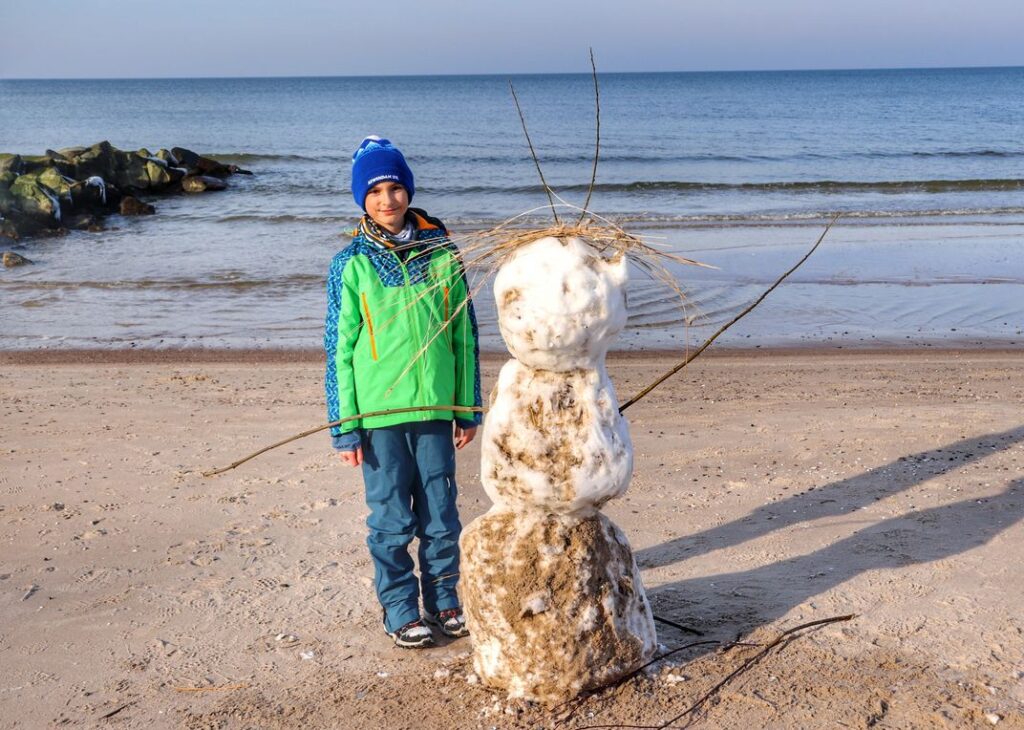 Dziecko, Niechorze plaża