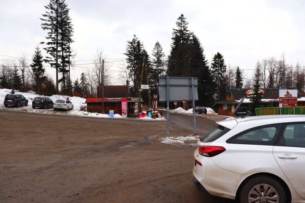 Parking, Przełęcz Kubalonka w Beskidzie Śląskim