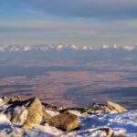 Tatry, widok z Babiej Góry zimą