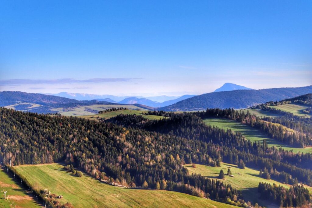 Krusetnica - widok z wieży widokowej