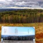 Widok z wieży widokowej - Feistův kopec w Górach Orlickich, Czechy