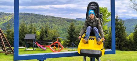 Dedovka wieża widokowa (Rozhľadňa na Dedovke) trasa z Oszczadnicy (Oščadnica)