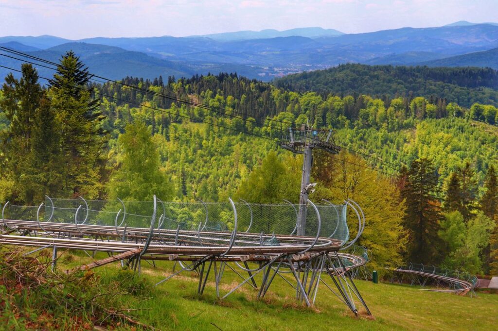 Dedovka na Słowacji, letni tor saneczkowy w górach