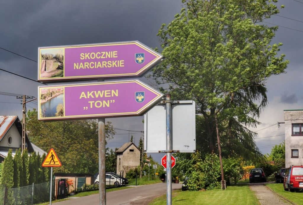 Drogowskazy - Skocznie narciarskie, Akwen Ton - Goleszów
