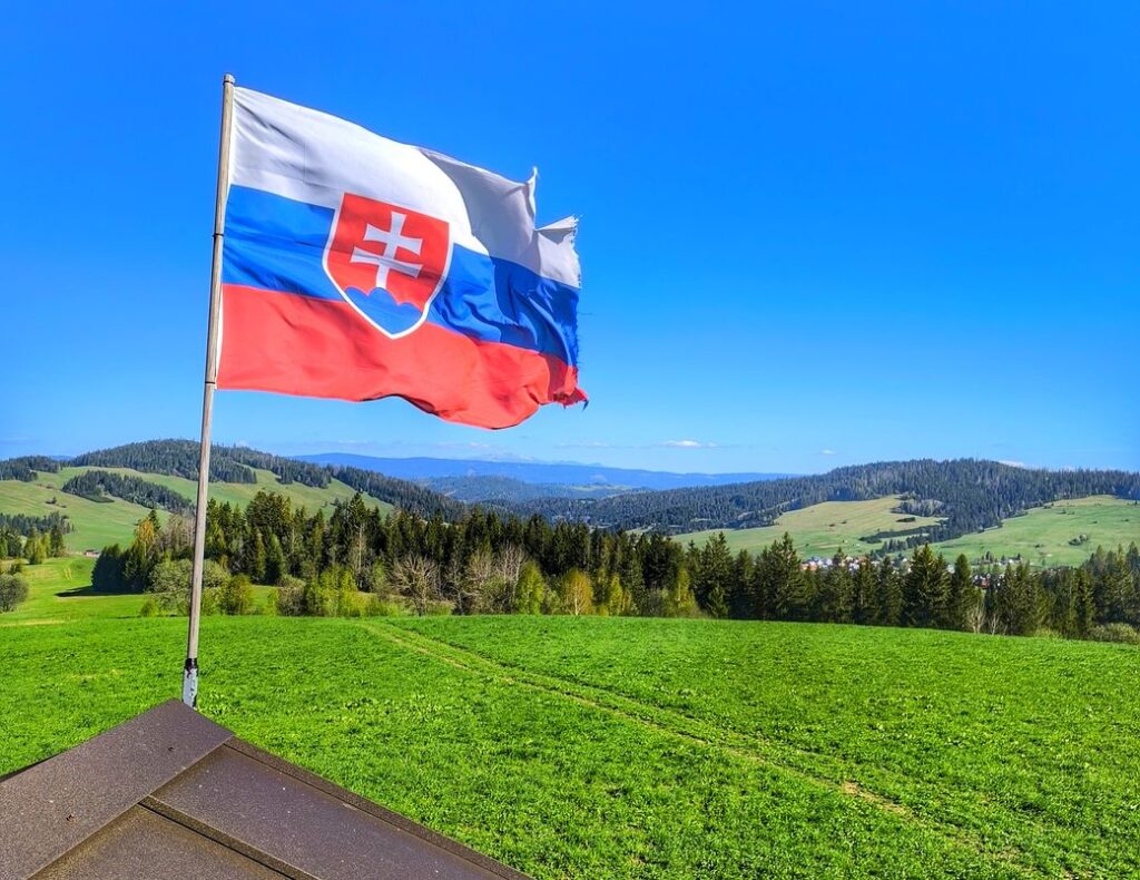 Flaga Słowacji, góry
