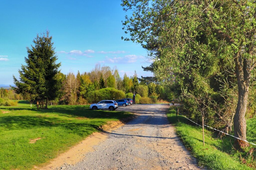 Lipnica Wielka parking - trasa - Marysina Polana żółty szlak