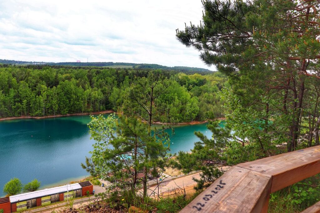 Zbiornik Gródek - Orka, Park Gródek w Jaworznie, widok na zbiornik z punktu widokowego