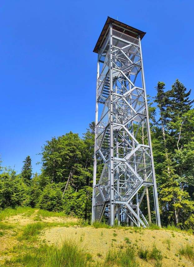 Słowacja, Nová Bystrica, metalowa wieża widokowa