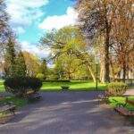 Park Zdrojowy, Duszniki-Zdrój, alejka, ławki