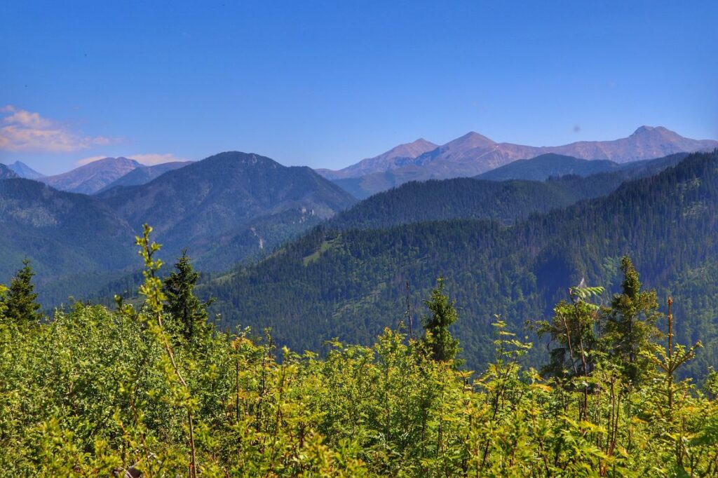 Widok na Tatry, Słowacja, letni dzień