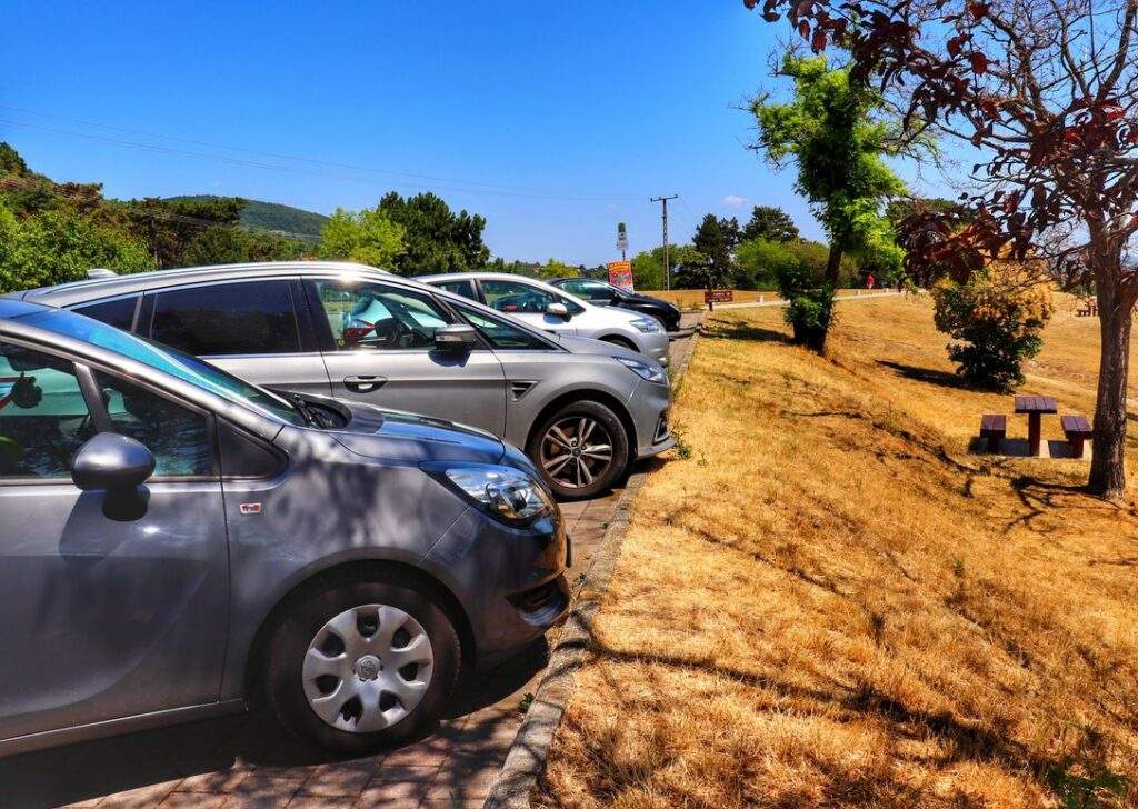 Balatongyörök punkt widokowy Szépkilátó parking