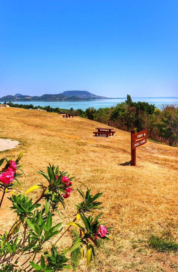 Punkt widokowy Szépkilátó na jezioro Balaton, .Balatongyörök - Węgry