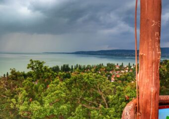 Szigliget wieża widokowa – Óvári-kilátó, Węgry