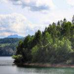Widok na Małą Fatrę - Nová Bystrica zapora, jezioro