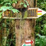 Drogowskaz, kierunek szlaku - Rešovské vodopády w Czechach