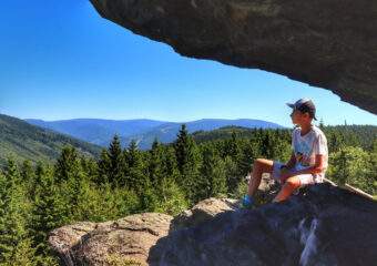Trzy Kamienie (Tři kameny), Czechy – punkt widokowy, trasa