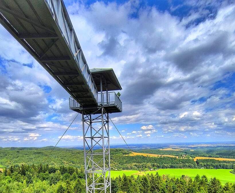 Graniczny Wierch (Hraniční vrch) wieża widokowa – trasa