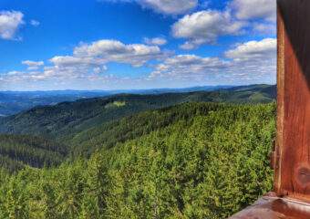Wieża widokowa Čarták (Sůkenická) w Beskidzie Morawsko-Śląskim