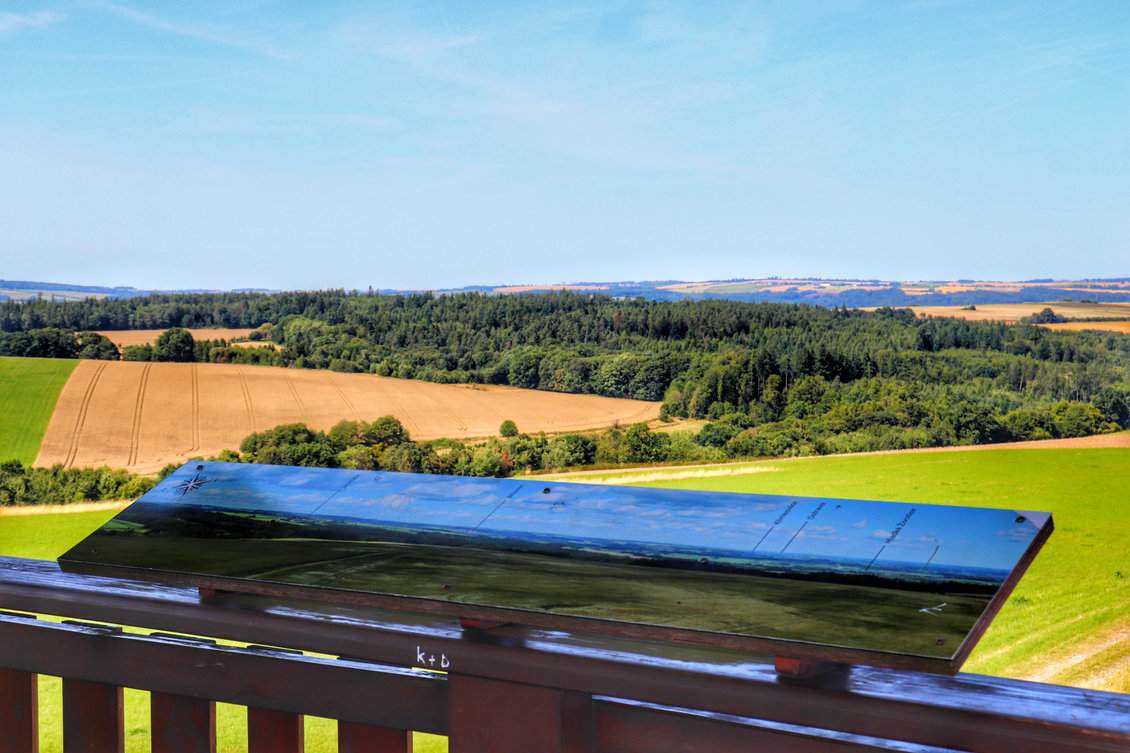 Widok Z Wiezy Widokowej Pohor Olsova Czechy Tablica Z Opisem Panoramy 2