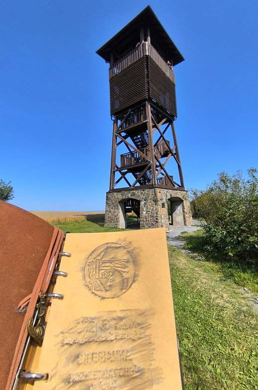 Wieża widokowa Pohoř - Olšová w Czechach, notes, pieczątka