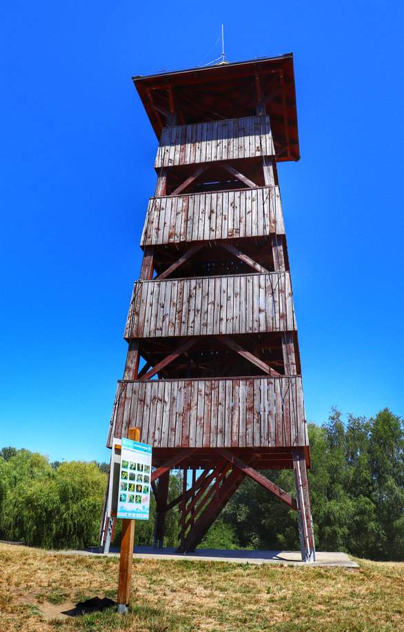 Wyspa Kányavári wieża widokowa - Nagy kilátó