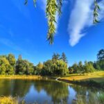 Błękitne niebo rozciągało się nad stawem Hetlik w Skuteč, odbijając się w tafli wody i podkreślając spokojny, sielankowy charakter tego miejsca