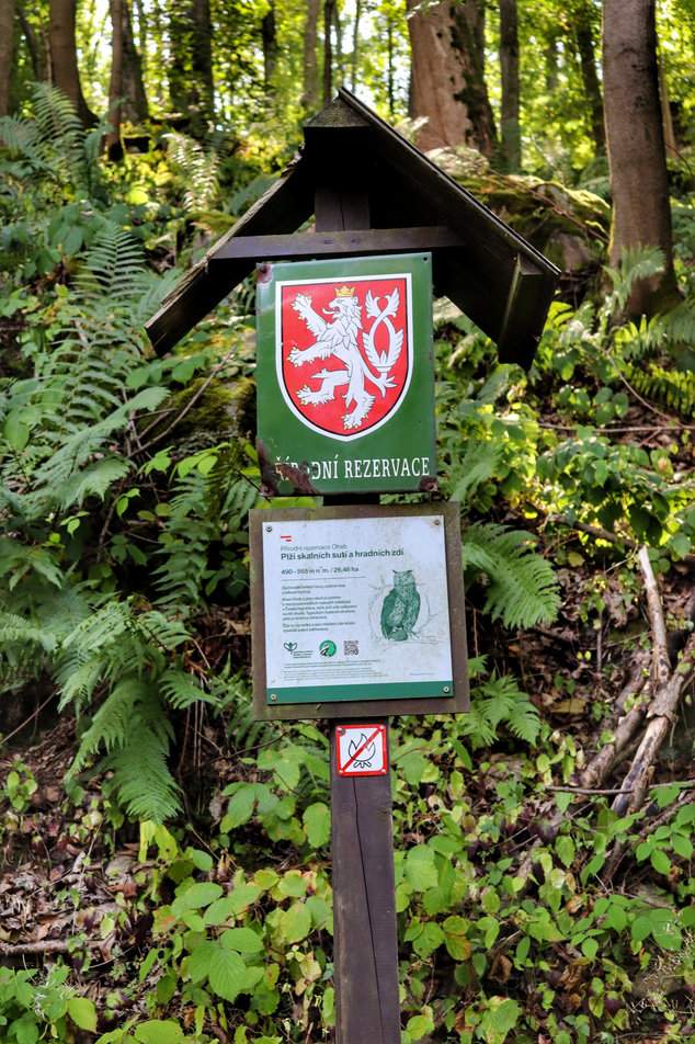 Znak - REZERWAT PRZYRODY - Oheb, Czechy